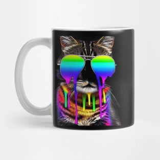 smiling colorful kitty Mug
